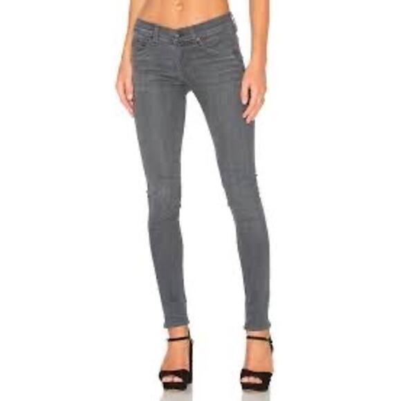 Rag & Bone Skinny Everett Jeans Women’s Size 27 Gray Wash - Picture 1 of 10